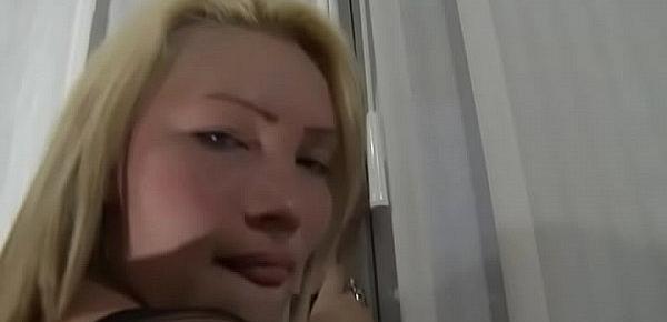  Charming milf face sitting her massive butt on obedient stud